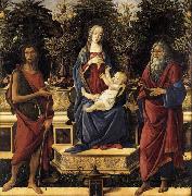 Sandro Botticelli The Virgin and Child Enthroned Sweden oil painting artist